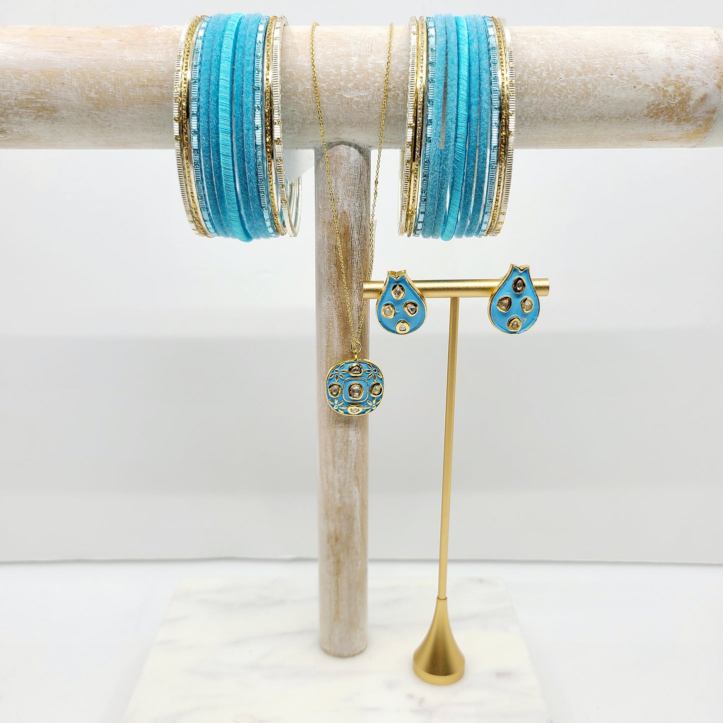 Sky Blue Gift Set Indian Bangles , South Asian Bangles , Pakistani Bangles , Desi Bangles , Punjabi Bangles , Tamil Bangles , Indian Jewelry