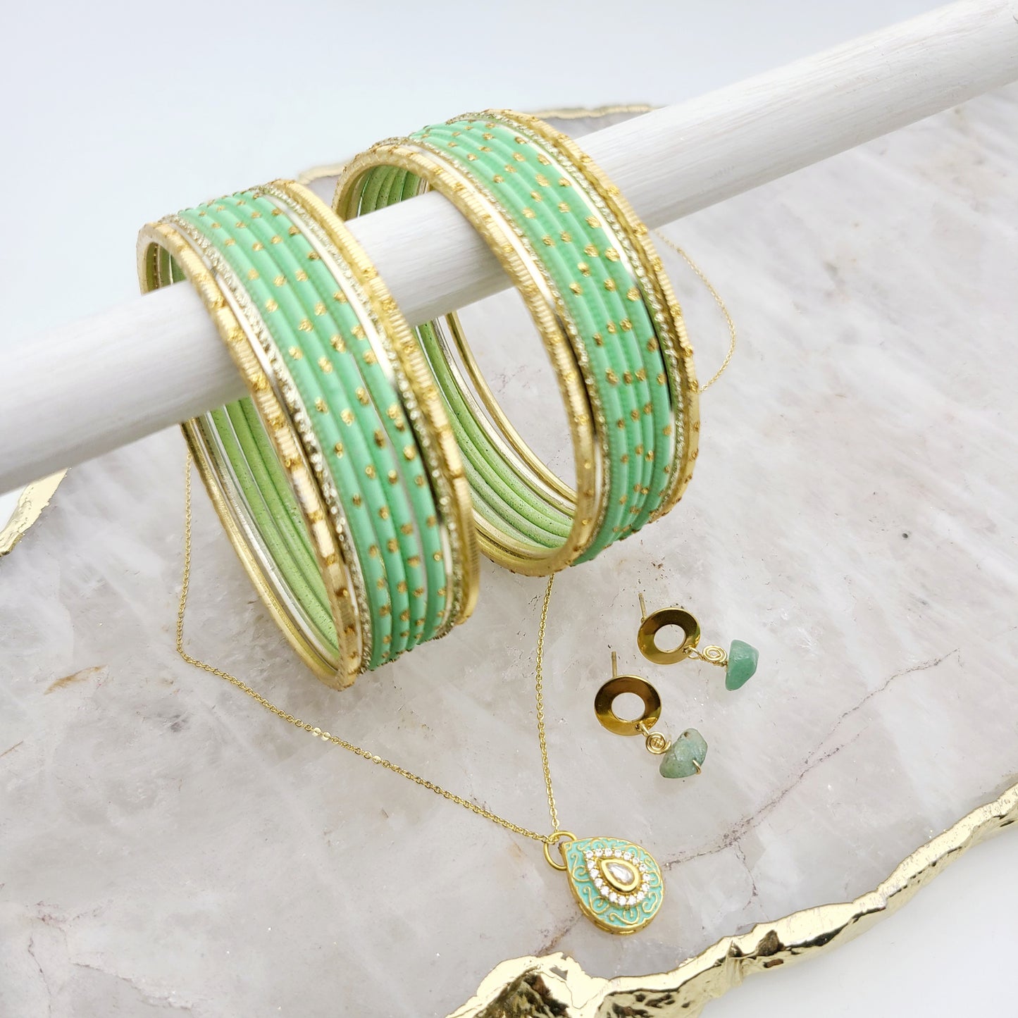 Dreamy Delight Gift Set Indian Bangles , South Asian Bangles , Pakistani Bangles , Desi Bangles , Punjabi Bangles , Tamil Bangles , Indian Jewelry