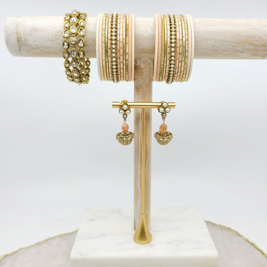 Blushing Delight Gift Set Indian Bangles , South Asian Bangles , Pakistani Bangles , Desi Bangles , Punjabi Bangles , Tamil Bangles , Indian Jewelry