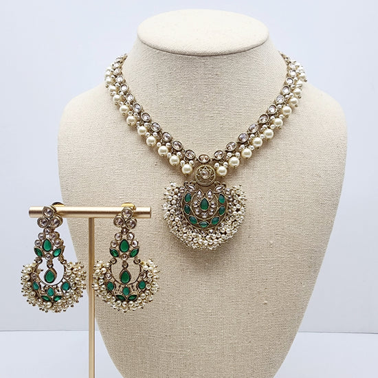 Hasana Necklace Set Indian Necklace , South Asian Necklace , Pakistani Necklace , Desi Necklace , Punjabi Necklace , Tamil Necklace , Indian Jewelry