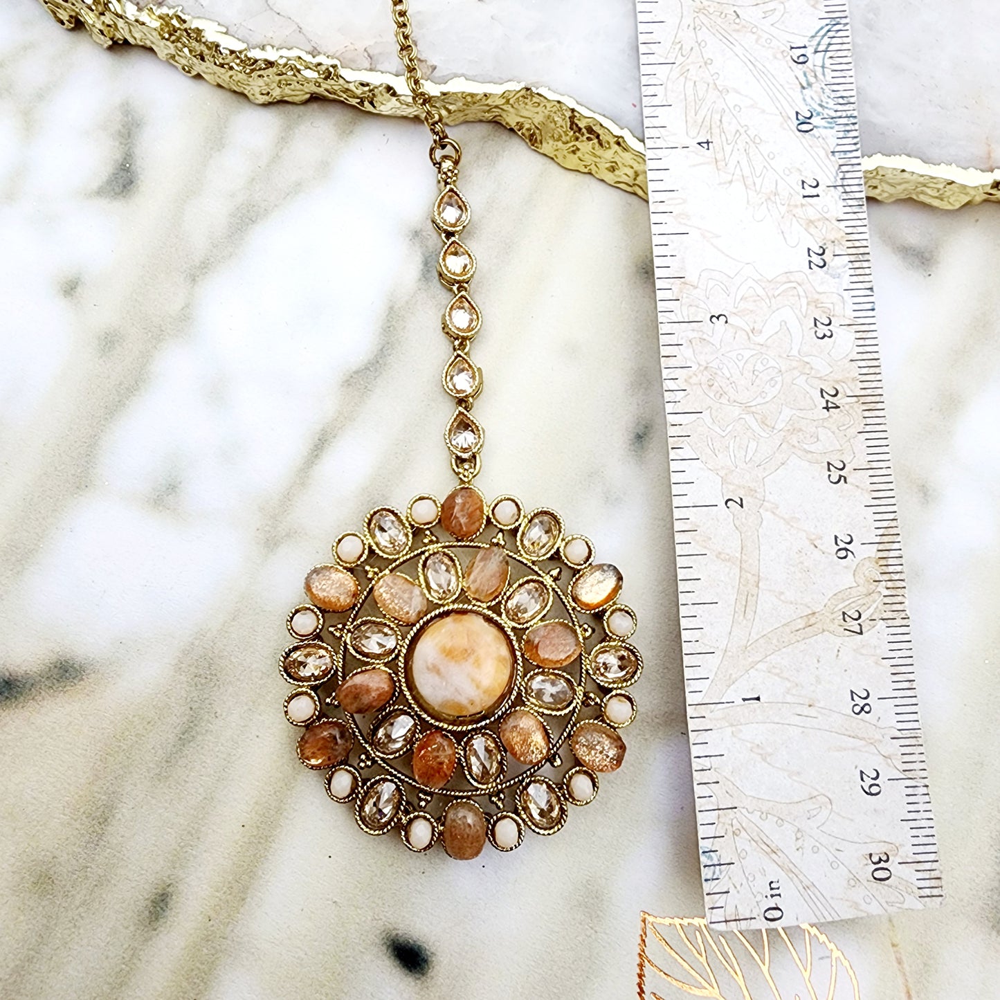Wembly Tikka Indian Headpiece , South Asian Headpiece , Pakistani Headpiece , Desi Headpiece , Punjabi Headpiece , Tamil Headpiece , Indian Jewelry