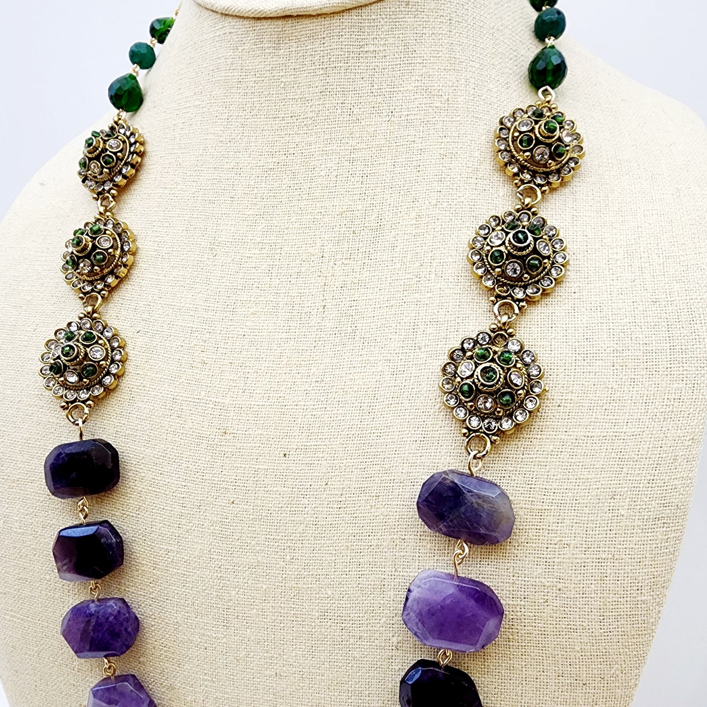 Trielle Necklace Set Indian Necklace , South Asian Necklace , Pakistani Necklace , Desi Necklace , Punjabi Necklace , Tamil Necklace , Indian Jewelry