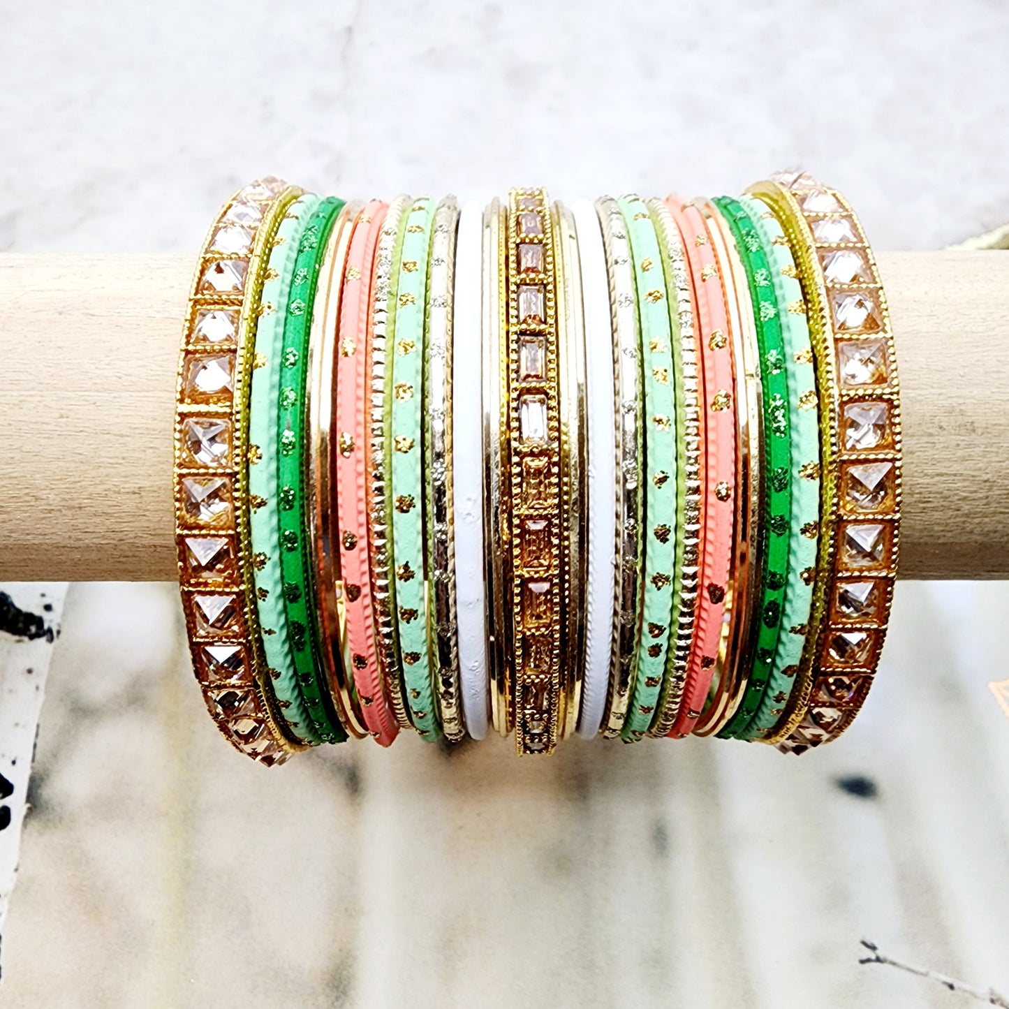 Mandeline Bangle Set Indian Bangles , South Asian Bangles , Pakistani Bangles , Desi Bangles , Punjabi Bangles , Tamil Bangles , Indian Jewelry