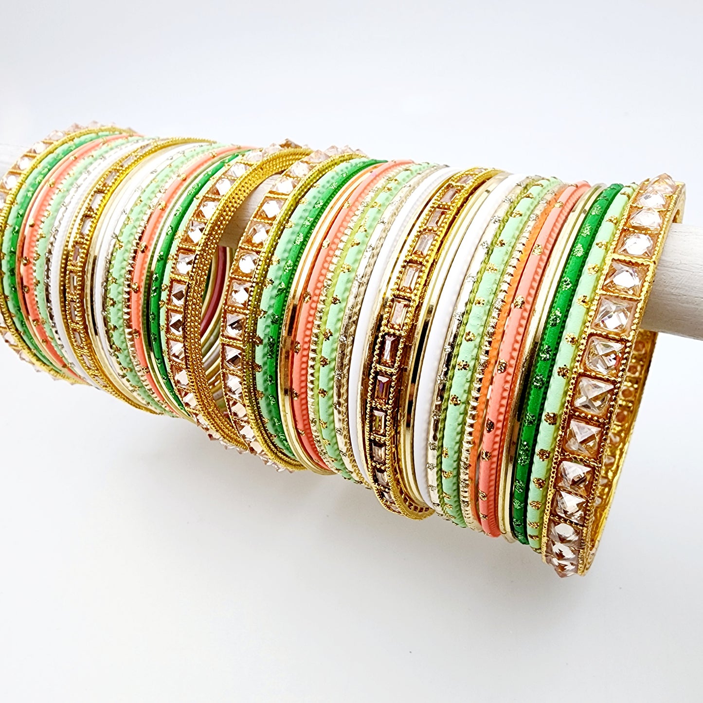 Mandeline Bangle Set Indian Bangles , South Asian Bangles , Pakistani Bangles , Desi Bangles , Punjabi Bangles , Tamil Bangles , Indian Jewelry