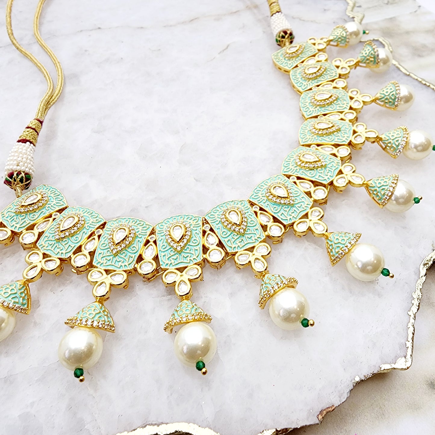Brie Necklace Set Indian Necklace , South Asian Necklace , Pakistani Necklace , Desi Necklace , Punjabi Necklace , Tamil Necklace , Indian Jewelry