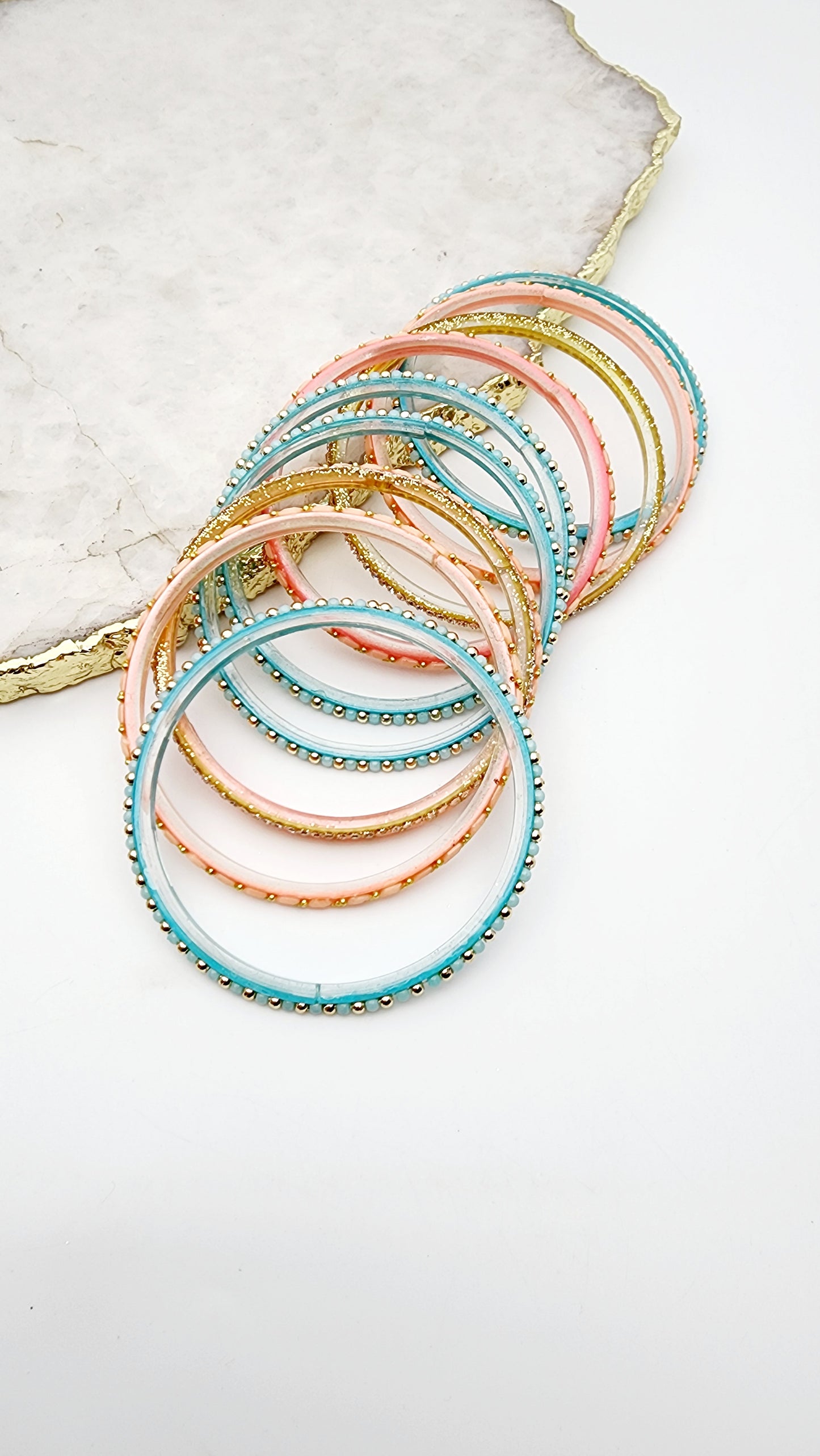 Bali Glass Bangle Set