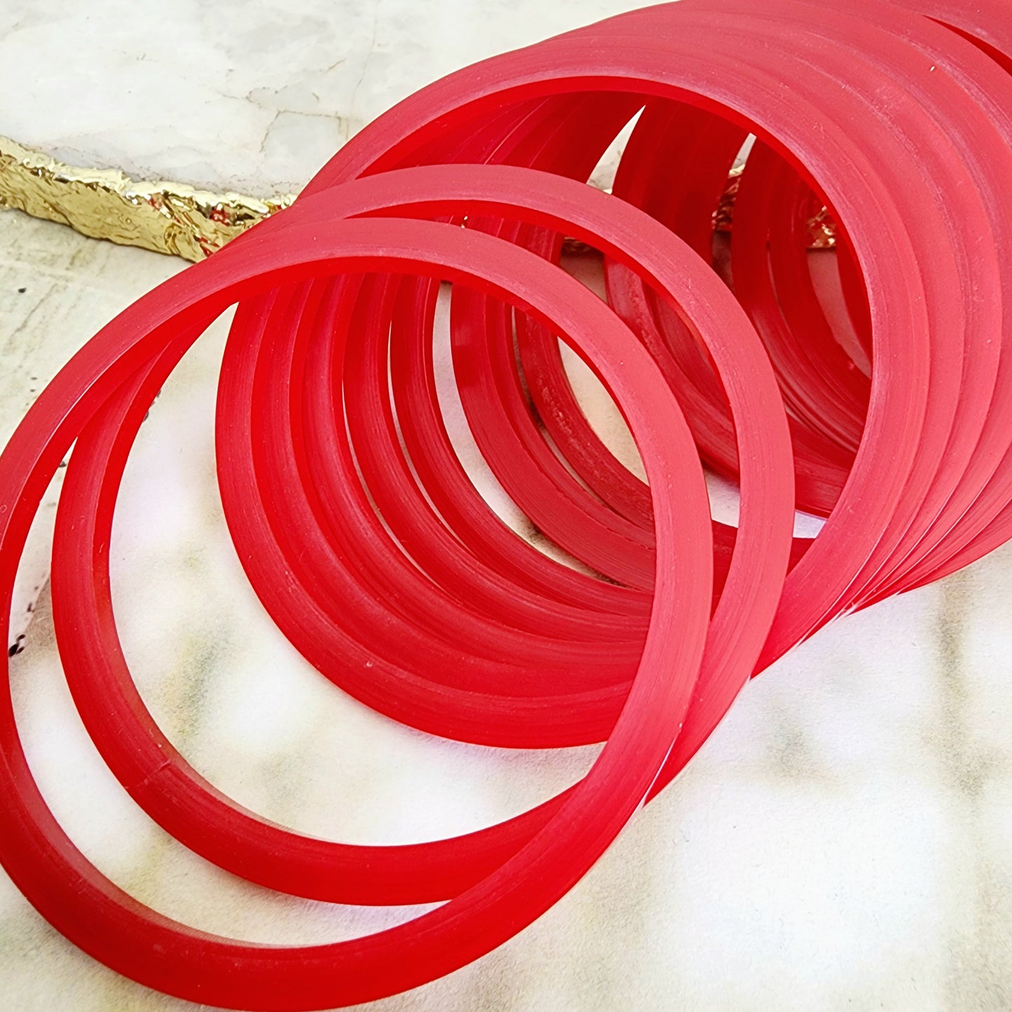 Deep Red Bridal Choora - 3 Dozen