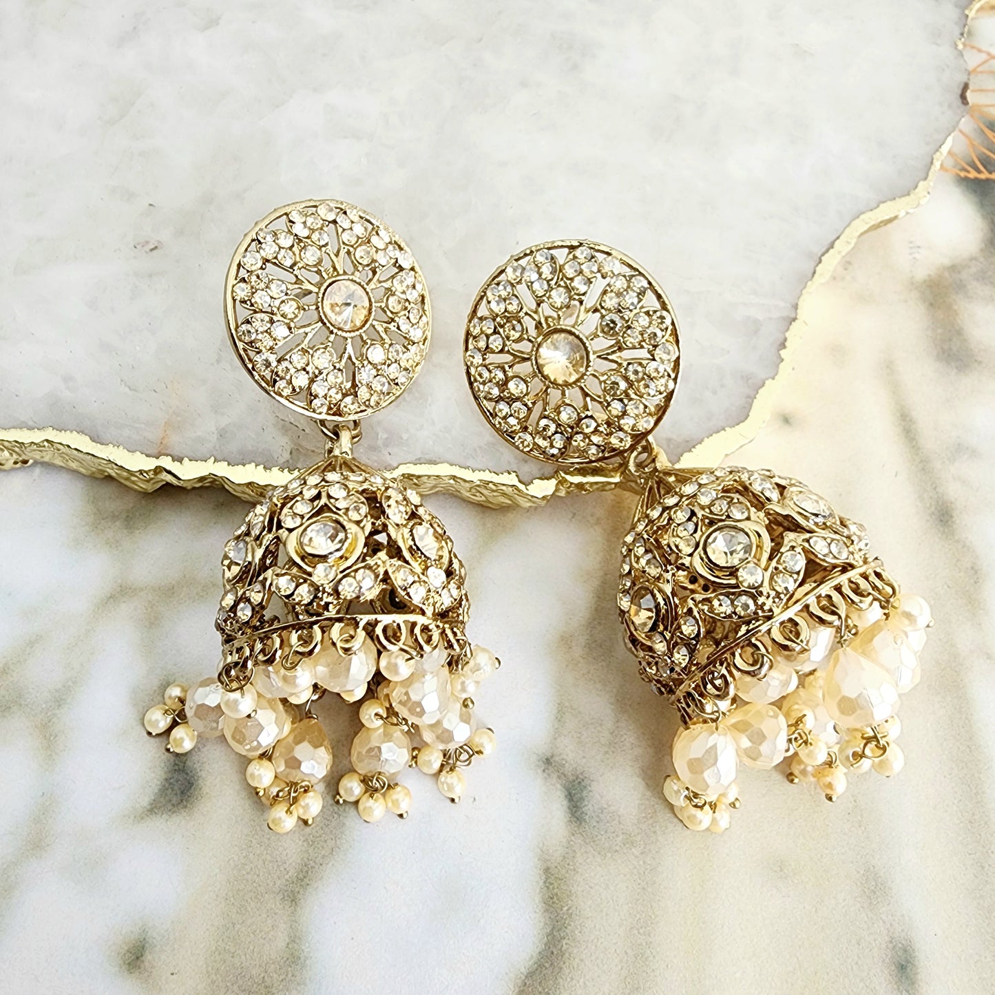 Marsielle Earrings + Tikka