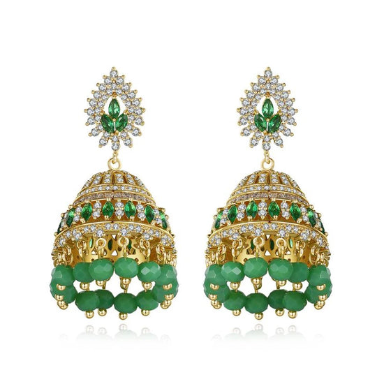 Elise Jhumka Earrings Indian Earrings , South Asian Earrings , Pakistani Earrings , Desi Earrings , Punjabi Earrings , Tamil Earrings , Indian Jewelry