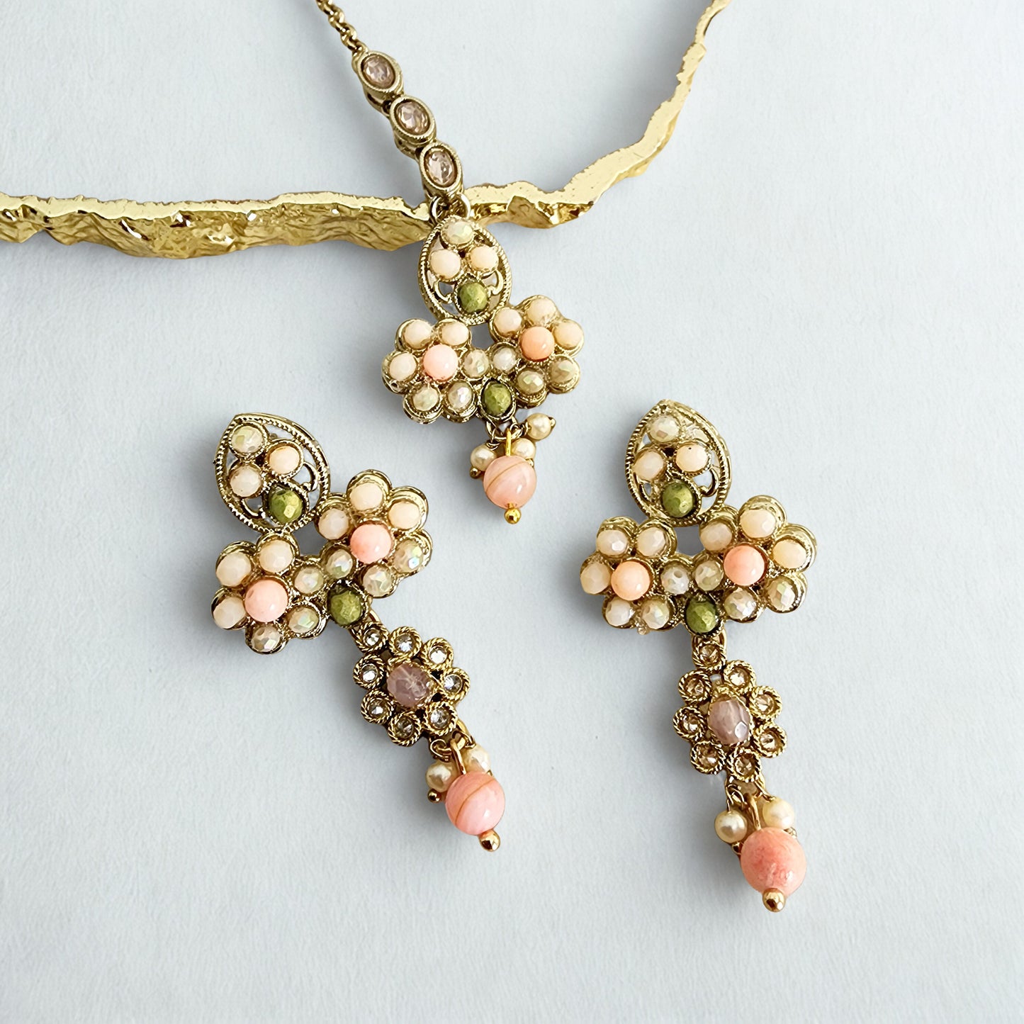 Preeti Earrings + Tikka