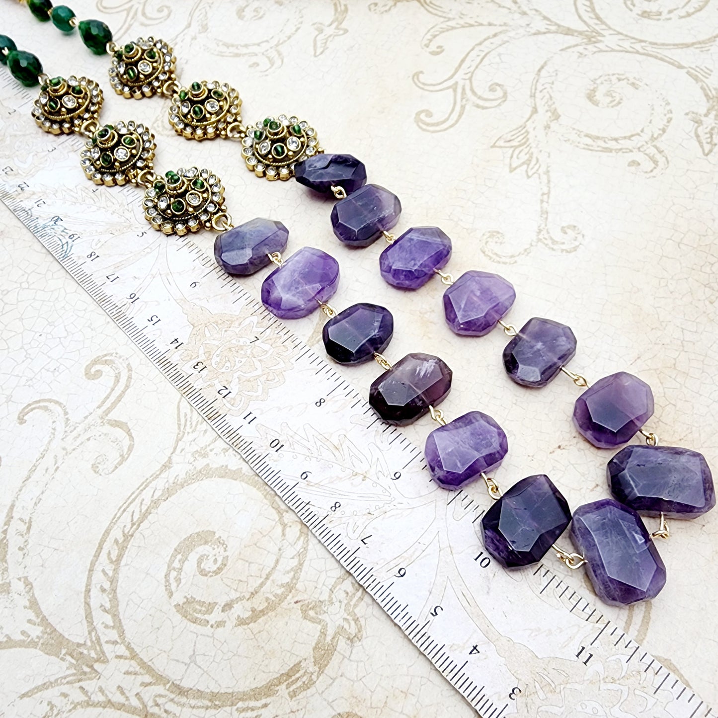 Trielle Necklace Set Indian Necklace , South Asian Necklace , Pakistani Necklace , Desi Necklace , Punjabi Necklace , Tamil Necklace , Indian Jewelry