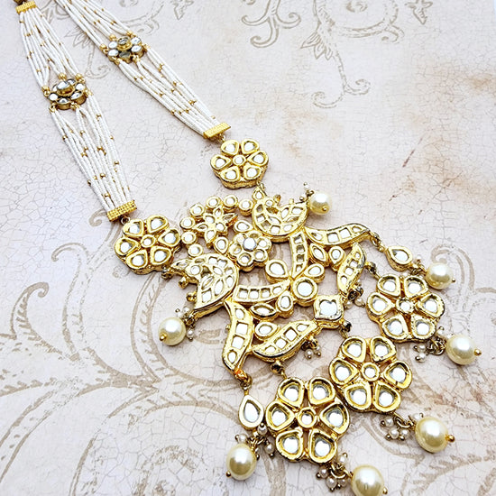 Kirti Longhaar Indian Necklace , South Asian Necklace , Pakistani Necklace , Desi Necklace , Punjabi Necklace , Tamil Necklace , Indian Jewelry