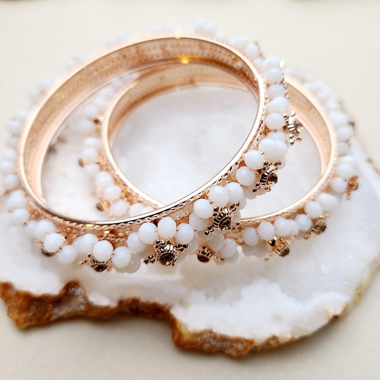 Arora - white Bangles Indian Bangles , South Asian Bangles , Pakistani Bangles , Desi Bangles , Punjabi Bangles , Tamil Bangles , Indian Jewelry