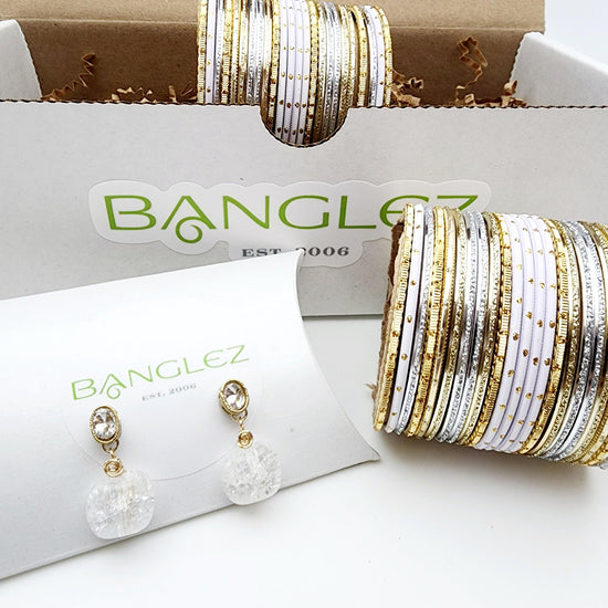 Winter Willow Gift Set Indian Bangles , South Asian Bangles , Pakistani Bangles , Desi Bangles , Punjabi Bangles , Tamil Bangles , Indian Jewelry