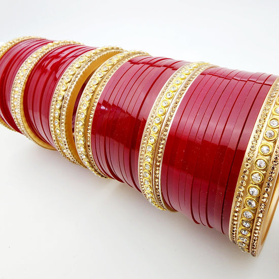 Load image into Gallery viewer, Amira Bridal Bangle Set Indian Bangles , South Asian Bangles , Pakistani Bangles , Desi Bangles , Punjabi Bangles , Tamil Bangles , Indian Jewelry
