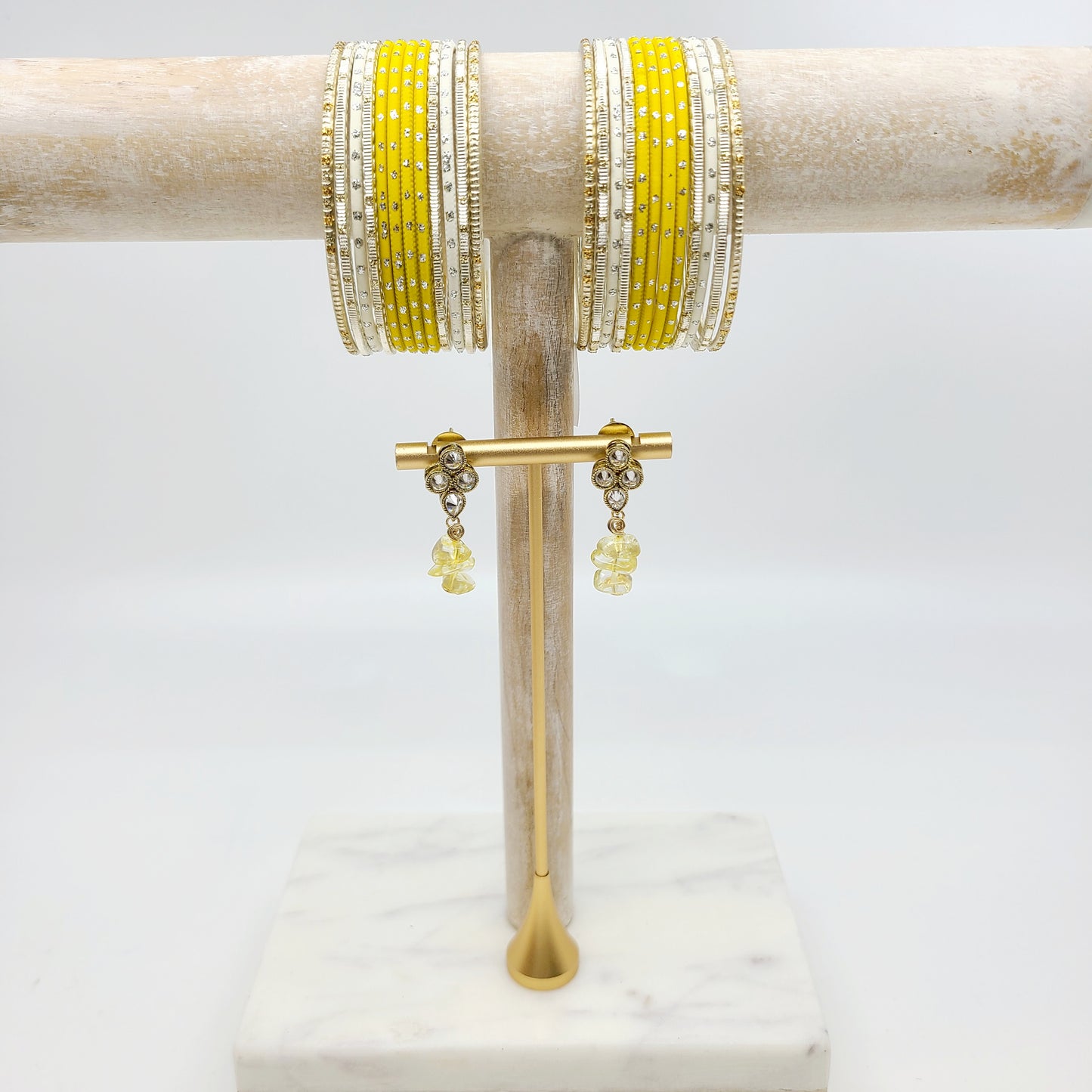 Load image into Gallery viewer, Lemon Love Drop Gift Set Indian Bangles , South Asian Bangles , Pakistani Bangles , Desi Bangles , Punjabi Bangles , Tamil Bangles , Indian Jewelry
