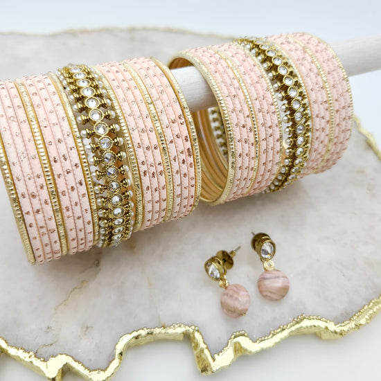 Pink Cloud Gift Set Indian Bangles , South Asian Bangles , Pakistani Bangles , Desi Bangles , Punjabi Bangles , Tamil Bangles , Indian Jewelry