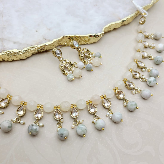 Usra Necklace Set Indian Necklace , South Asian Necklace , Pakistani Necklace , Desi Necklace , Punjabi Necklace , Tamil Necklace , Indian Jewelry