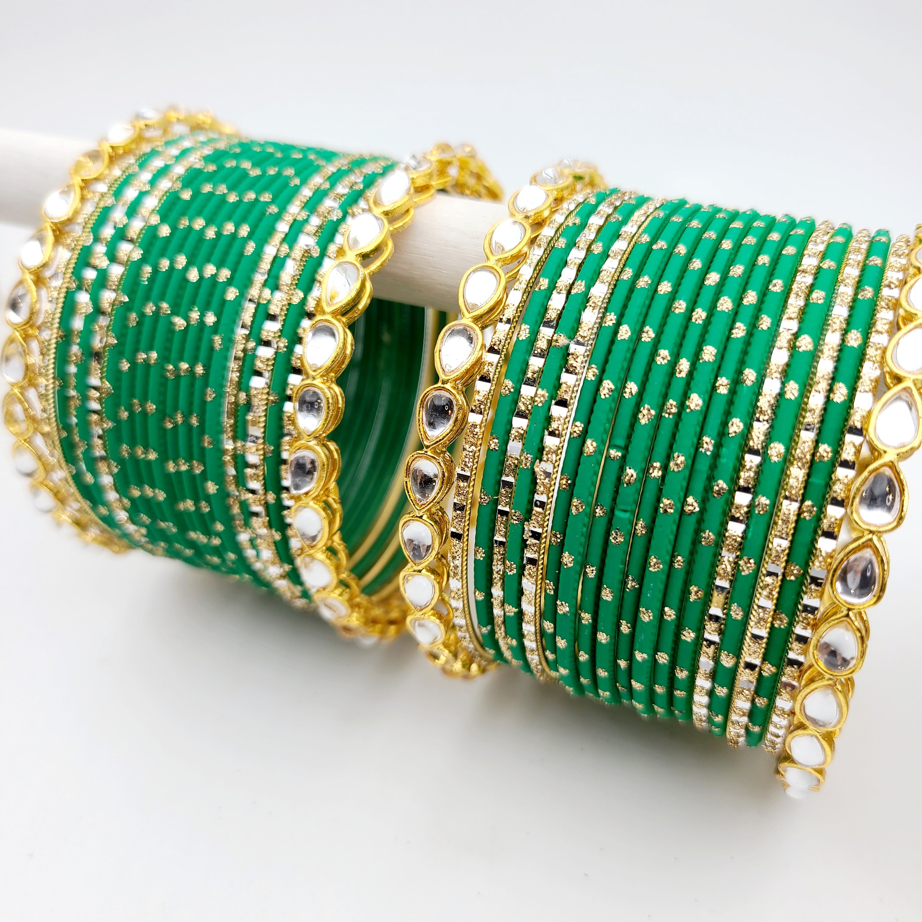 Pardeep Green Bangle Set Indian Bangles , South Asian Bangles , Pakistani Bangles , Desi Bangles , Punjabi Bangles , Tamil Bangles , Indian Jewelry