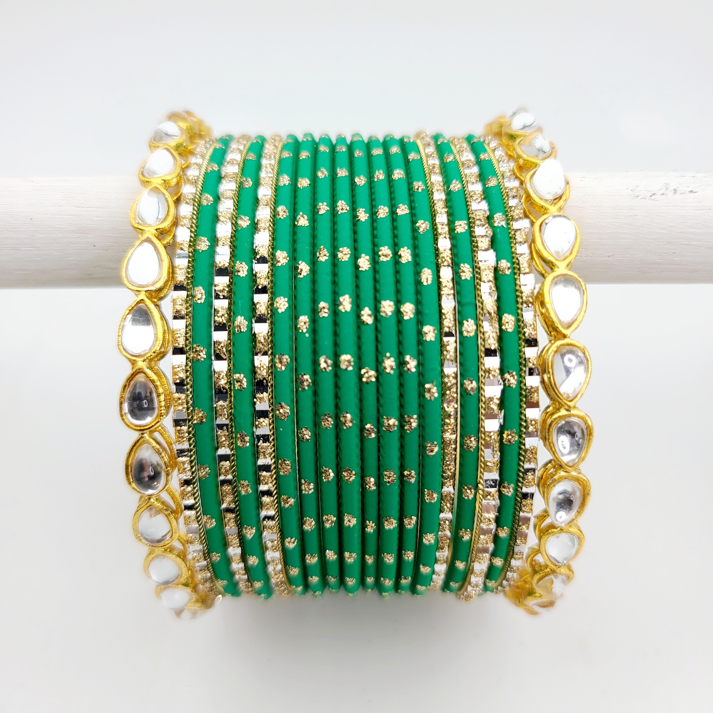 Pardeep Green Bangle Set Indian Bangles , South Asian Bangles , Pakistani Bangles , Desi Bangles , Punjabi Bangles , Tamil Bangles , Indian Jewelry