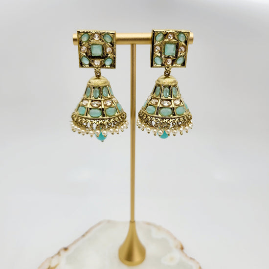 Aliyah Jhumka Earrings Indian Earrings , South Asian Earrings , Pakistani Earrings , Desi Earrings , Punjabi Earrings , Tamil Earrings , Indian Jewelry