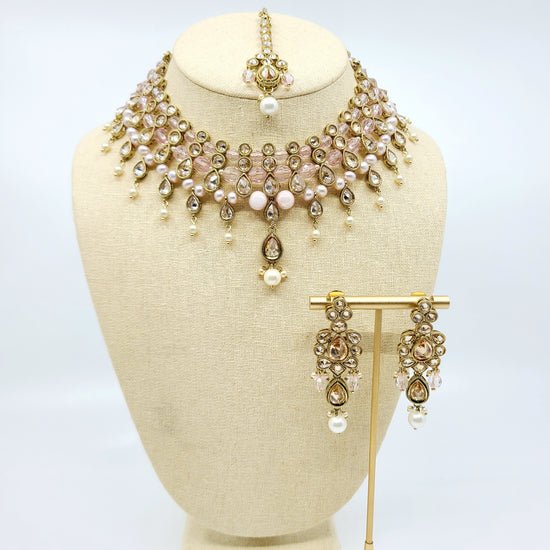 Rupali Necklace Set Indian Necklace , South Asian Necklace , Pakistani Necklace , Desi Necklace , Punjabi Necklace , Tamil Necklace , Indian Jewelry
