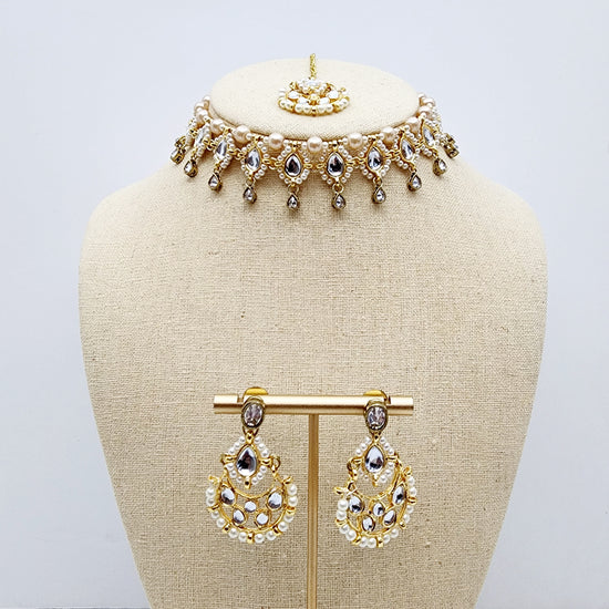 Amaya Necklace Set Indian Necklace , South Asian Necklace , Pakistani Necklace , Desi Necklace , Punjabi Necklace , Tamil Necklace , Indian Jewelry