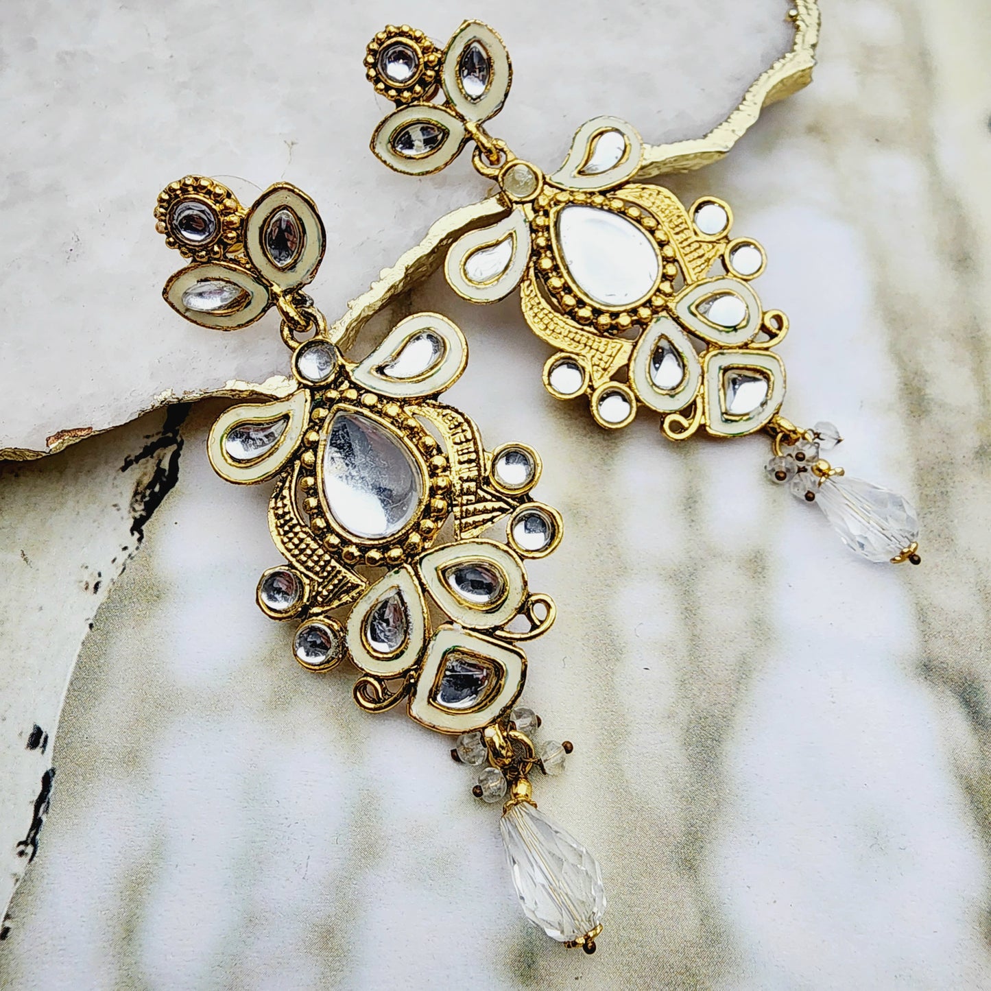 Load image into Gallery viewer, Rosa Necklace Set Indian Clearance , South Asian Clearance , Pakistani Clearance , Desi Clearance , Punjabi Clearance , Tamil Clearance , Indian Jewelry
