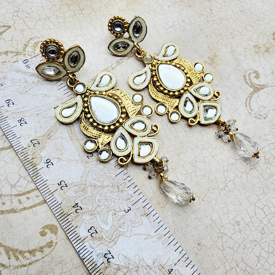 Load image into Gallery viewer, Rosa Necklace Set Indian Clearance , South Asian Clearance , Pakistani Clearance , Desi Clearance , Punjabi Clearance , Tamil Clearance , Indian Jewelry
