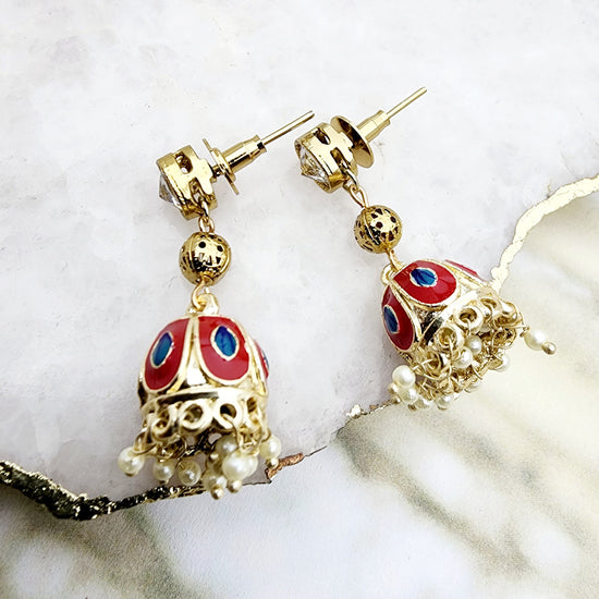 Load image into Gallery viewer, Tasha Earrings Indian Earrings , South Asian Earrings , Pakistani Earrings , Desi Earrings , Punjabi Earrings , Tamil Earrings , Indian Jewelry
