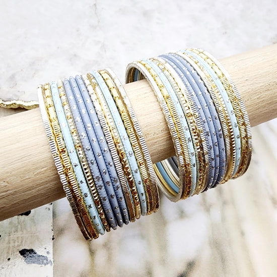 Load image into Gallery viewer, Kyna Ferrah Bangle Set Indian Bangles , South Asian Bangles , Pakistani Bangles , Desi Bangles , Punjabi Bangles , Tamil Bangles , Indian Jewelry
