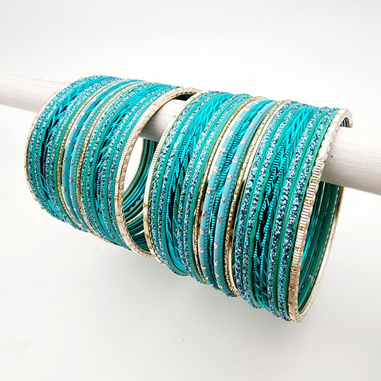 Load image into Gallery viewer, Marsielle Bangle Set Indian Bangles , South Asian Bangles , Pakistani Bangles , Desi Bangles , Punjabi Bangles , Tamil Bangles , Indian Jewelry
