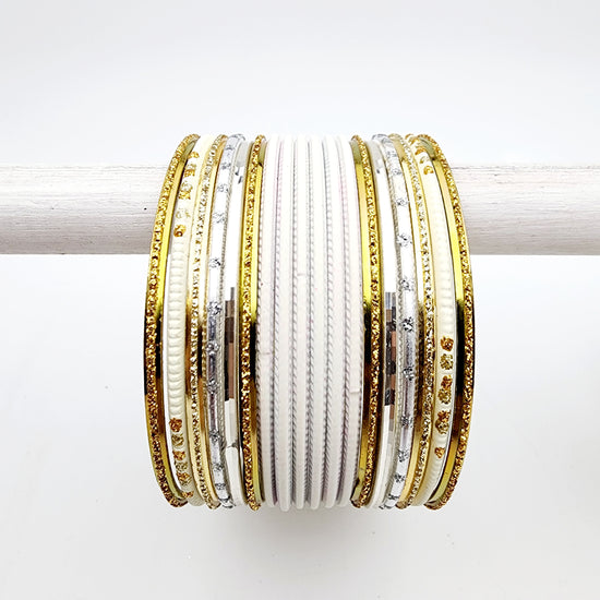 Load image into Gallery viewer, Madeline Bangle Set Indian Bangles , South Asian Bangles , Pakistani Bangles , Desi Bangles , Punjabi Bangles , Tamil Bangles , Indian Jewelry
