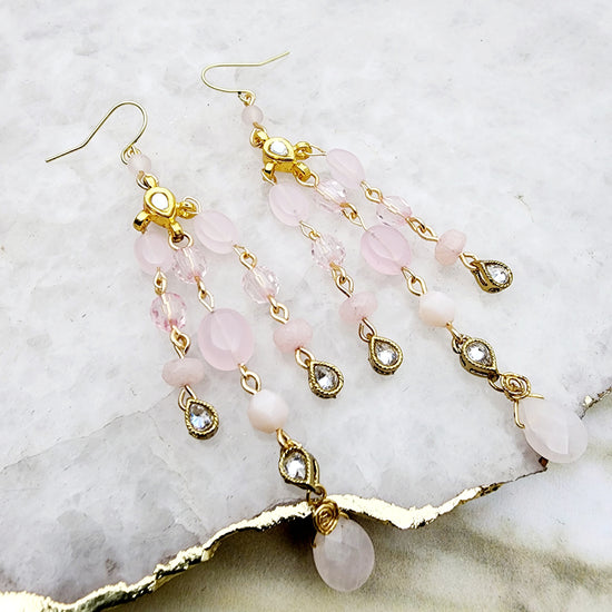 Anju Earrings - Pink