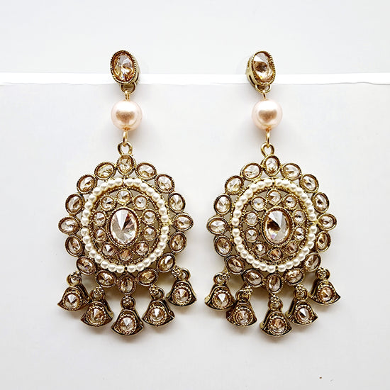 Milan Earrings Indian Earrings , South Asian Earrings , Pakistani Earrings , Desi Earrings , Punjabi Earrings , Tamil Earrings , Indian Jewelry