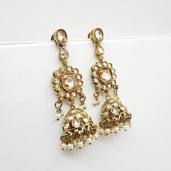 Vishnu Jhumka Earrings Indian Earrings , South Asian Earrings , Pakistani Earrings , Desi Earrings , Punjabi Earrings , Tamil Earrings , Indian Jewelry