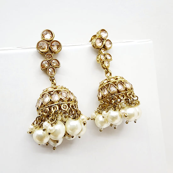 Aleena Jhumka Earrings Indian Earrings , South Asian Earrings , Pakistani Earrings , Desi Earrings , Punjabi Earrings , Tamil Earrings , Indian Jewelry