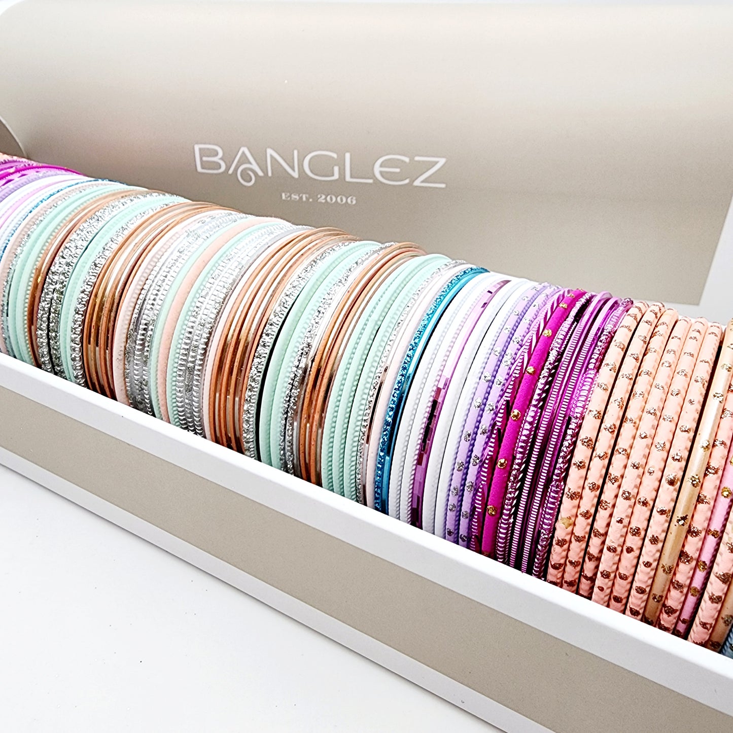 Kelly Banglez Chest Indian Bangles , South Asian Bangles , Pakistani Bangles , Desi Bangles , Punjabi Bangles , Tamil Bangles , Indian Jewelry