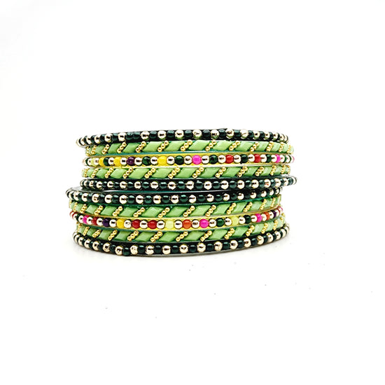 Jinder Glass Bangle Set