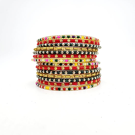 Pooja Glass Bangle Set