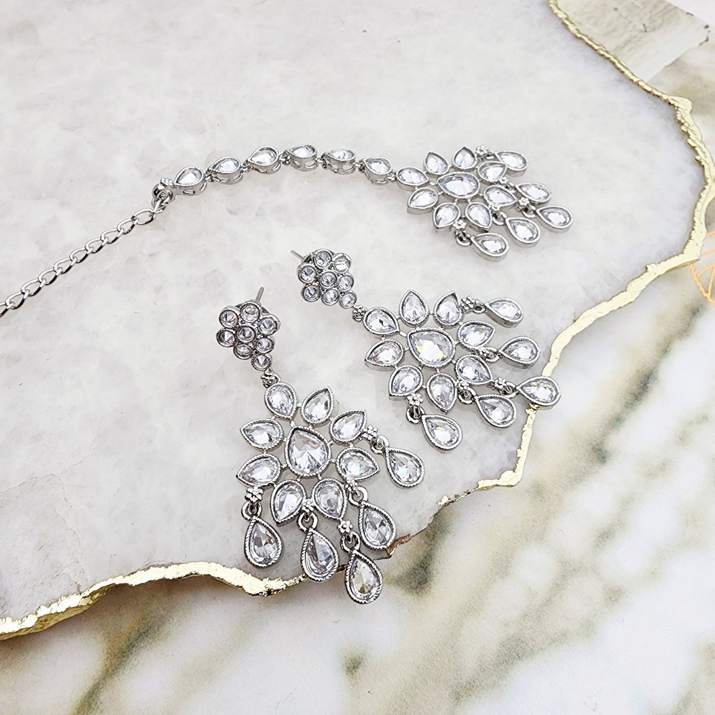 Aisha Earrings + Tikka