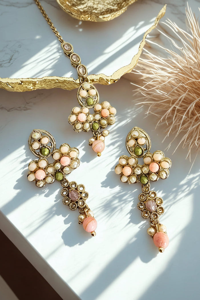 Preeti Earrings + Tikka