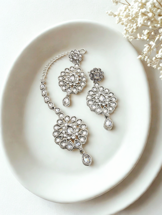 Omisha Earrings + Tikka