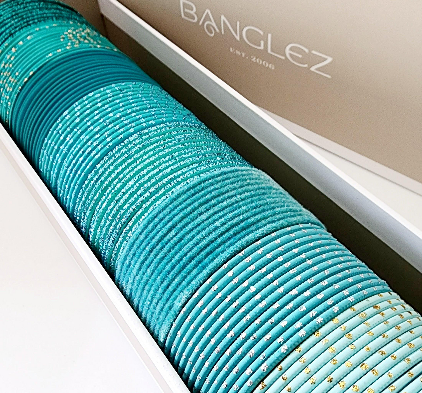 Tenacious Teal Bangle Chest