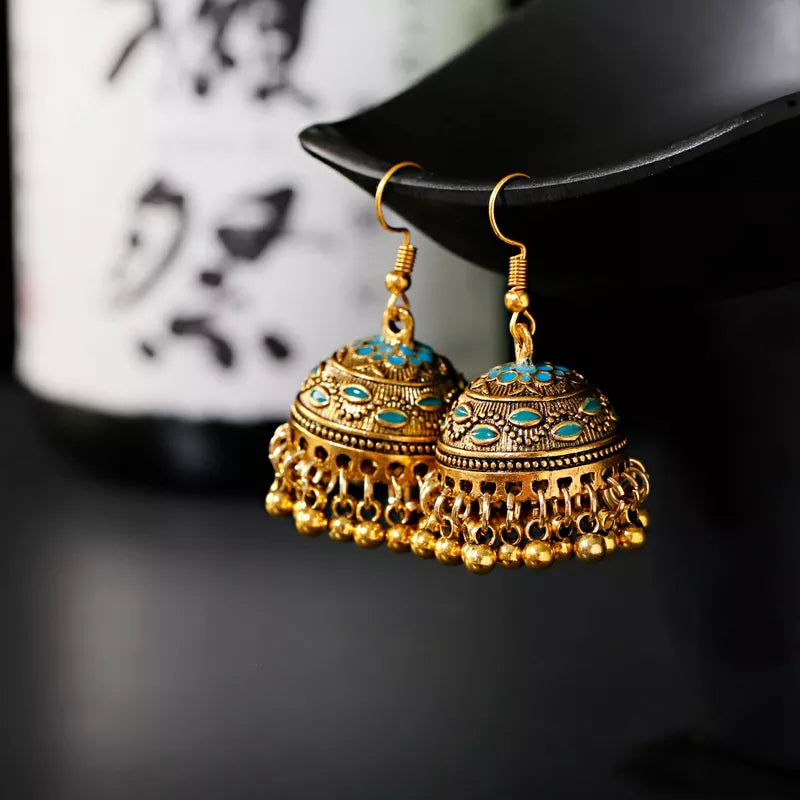 Load image into Gallery viewer, Aliya Earrings Indian Earrings , South Asian Earrings , Pakistani Earrings , Desi Earrings , Punjabi Earrings , Tamil Earrings , Indian Jewelry
