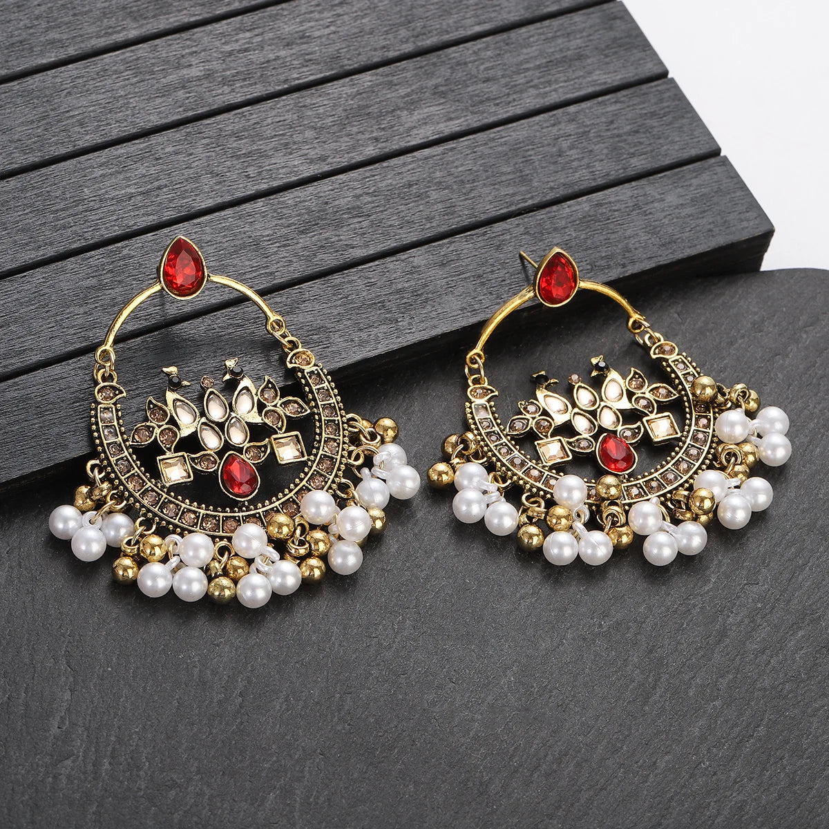 Denise Earrings Indian Earrings , South Asian Earrings , Pakistani Earrings , Desi Earrings , Punjabi Earrings , Tamil Earrings , Indian Jewelry