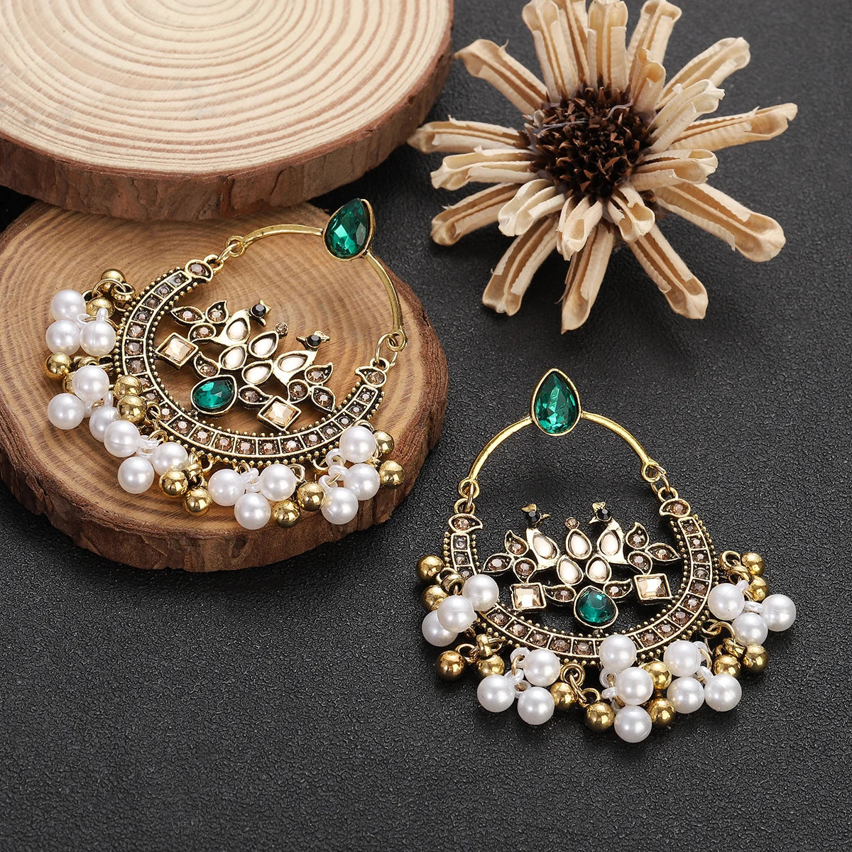 Denise Earrings Indian Earrings , South Asian Earrings , Pakistani Earrings , Desi Earrings , Punjabi Earrings , Tamil Earrings , Indian Jewelry