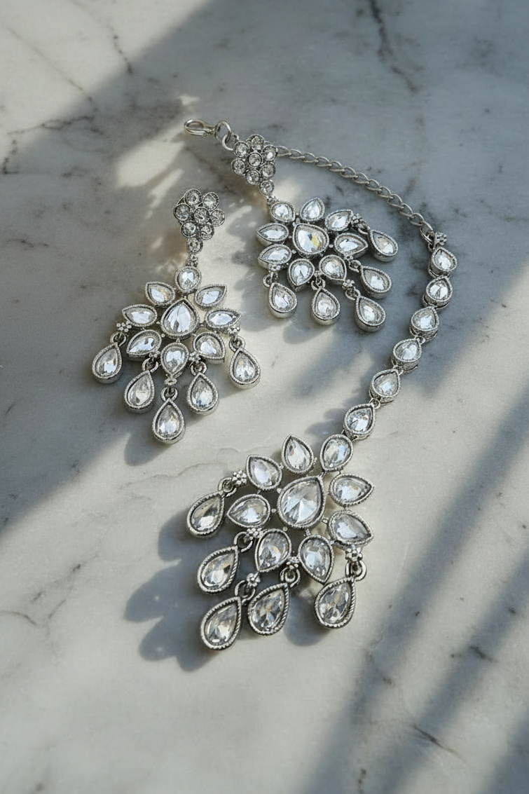 Aisha Earrings + Tikka