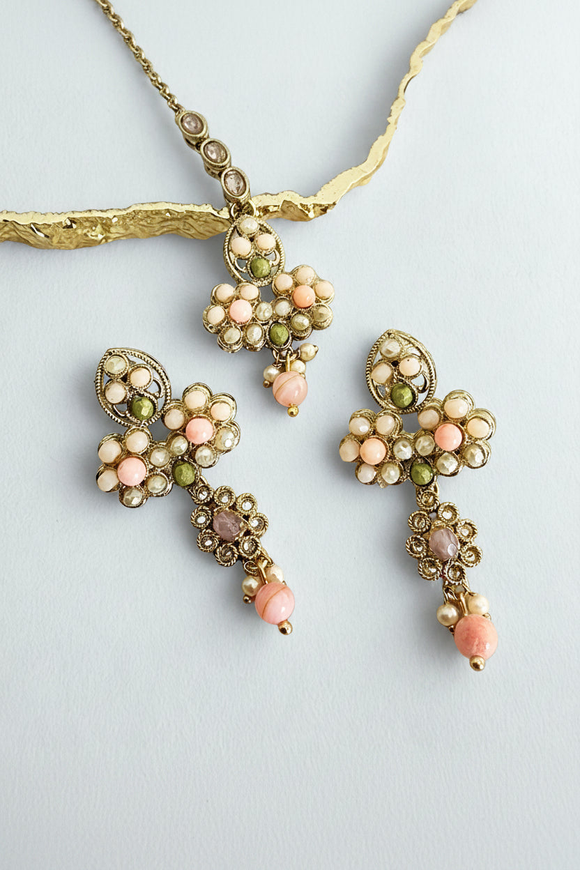 Preeti Earrings + Tikka