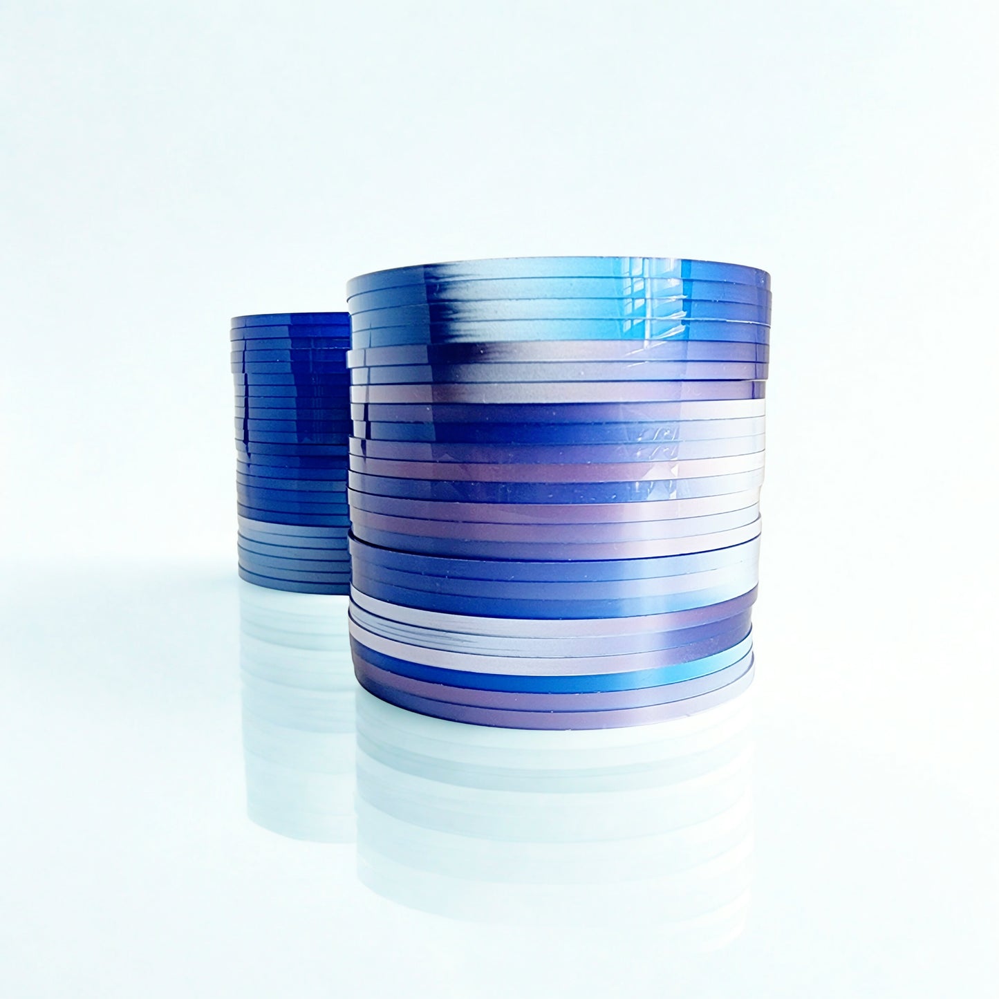 Metallic Blue - 2 Tone - 4 Dozen